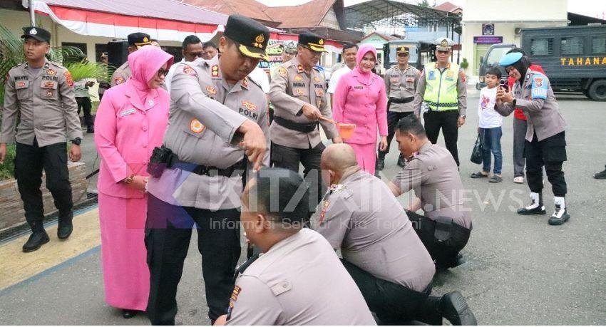 Belasan Personel Polres Padangsidimpuan Naik Pangkat, Ini Pesan AKBP Wira Prayatna