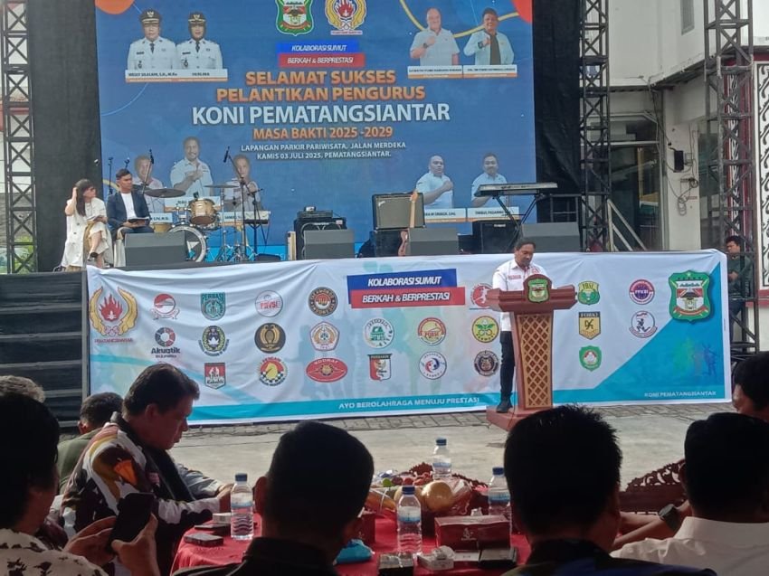 KONI Kota Pematangsiantar Resmi Dilantik, Riau Siahaan Ajak Kolaborasi Bangun Prestasi Olahraga