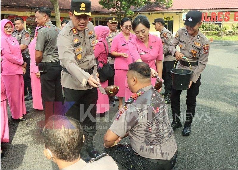 Puluhan Personel Polres Binjai Naik Pangkat