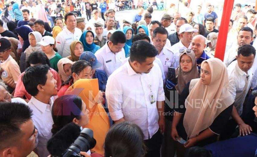 Pemko Binjai Gelar Gerakan Pangan Murah, Gubernur Sumut Tinjau Langsung