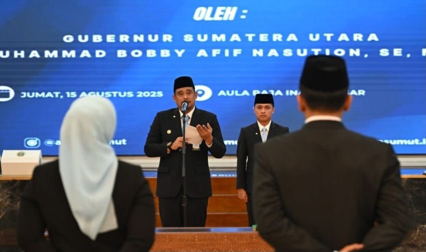 Bobby Nasution Lantik Lima Pejabat Eselon II