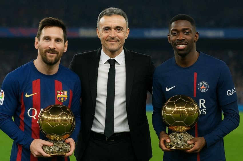 Luis Enrique Dua Kali Antar Pemainnya Raih Treble dan Ballon d&rsquo;Or: Messi di Bar&ccedil;a, Teranyar Demb&eacute;l&eacute; di PSG