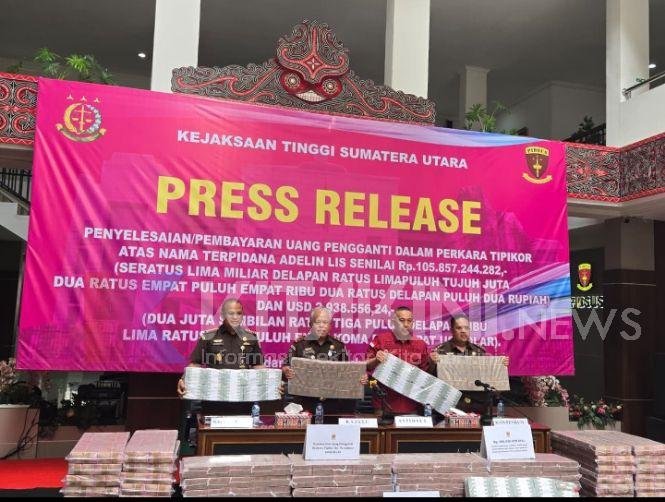 Kejatisu Eksekusi Uang Pengganti Kerugian Negara Terpidana Adelin Lis