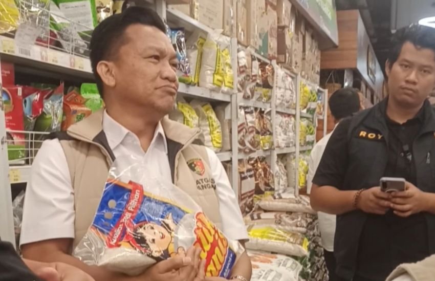 Harga Beras Premium Melebihi HET, Satgas Pangan Sidak Pasar Tradisional dan Modern di Medan