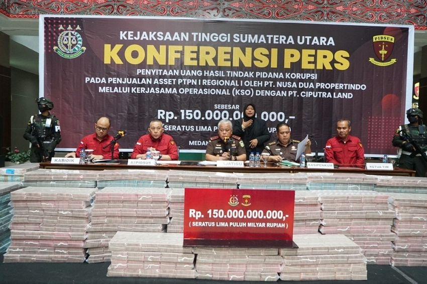 Kejati Sumut Amankan Rp150 Miliar dari PT DMKR Terkait Kasus Penjualan Lahan PTPN I