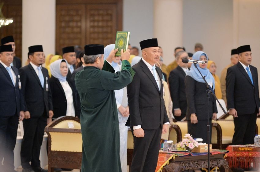Togap Pensiun, Bobby Lantik Sulaiman Jadi Pj Sekda Sumut