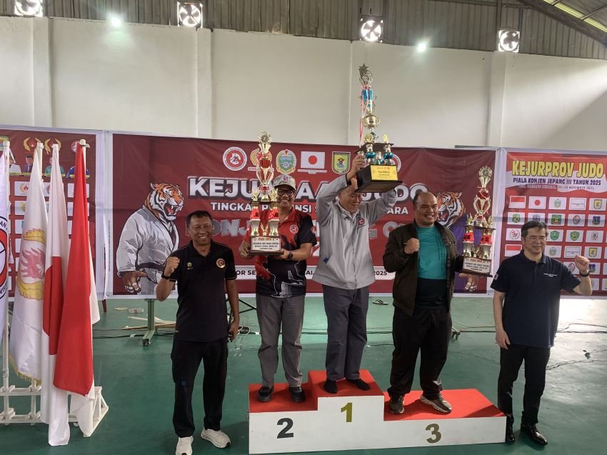 Medan Pertahankan Juara Umum Kejurprov Judo Konjen Jepang Cup 2025, Sapu 14 Emas di Sergai