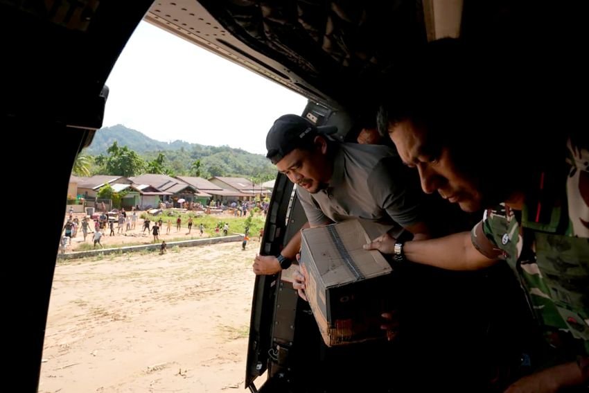 Bobby Kirim Bantuan ke Wilayah Terisolir di Tapteng