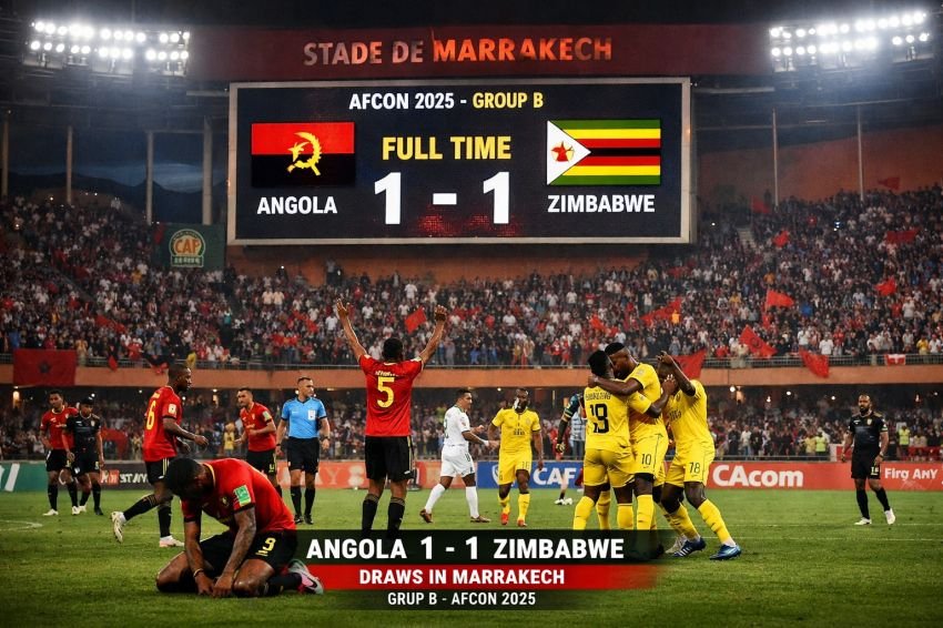 Angola dan Zimbabwe Berbagi Poin 1-1 di Marrakech