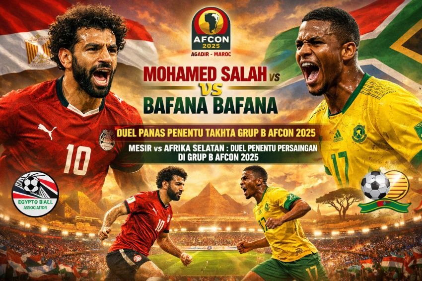 Mohamed Salah vs Bafana Bafana: Duel Panas Penentu Takhta Grup B AFCON 2025