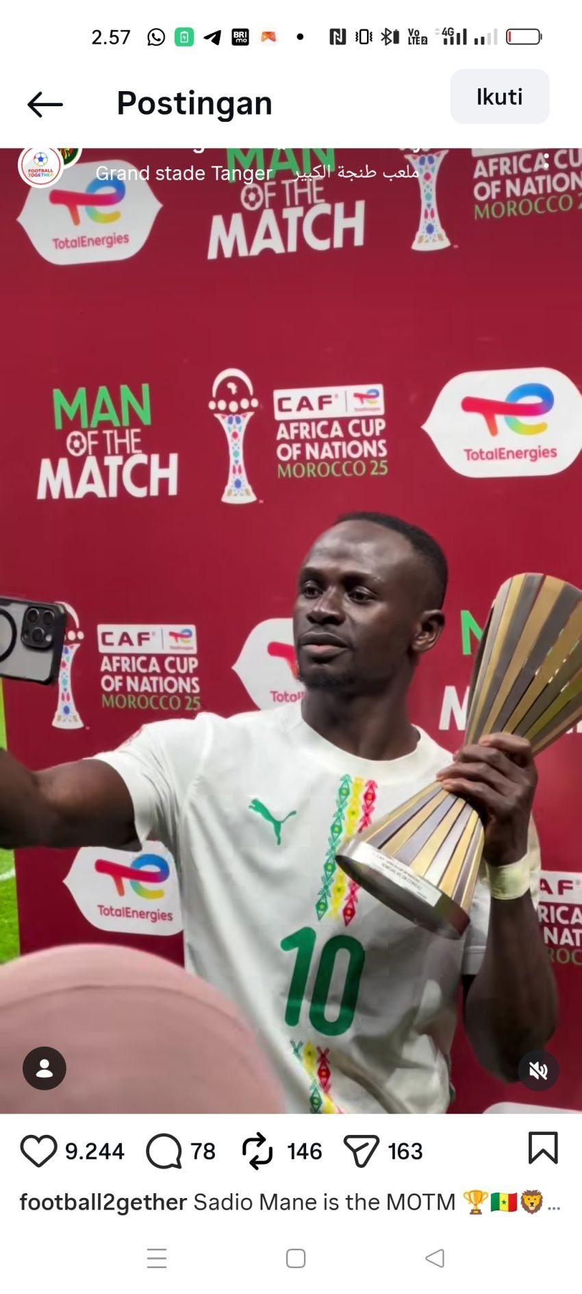 Drama Grup D AFCON 2025: Senegal Tertahan Congo, Benin Ukir Sejarah