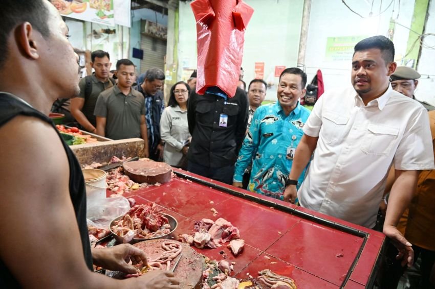 Bobby Nasution Tinjau Harga Pangan, Buat Skema Jalur Distribusi untuk Daerah Terdampak Bencana