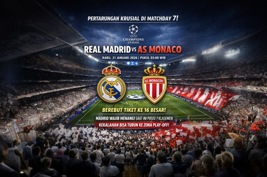 Misi Wajib Menang di Bernabeu: Real Madrid Siap Hadapi Perlawanan Monaco