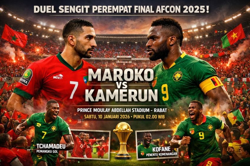 Maroko Dihantui Kutukan AFCON, Kamerun Datang Bawa Sejarah Juara