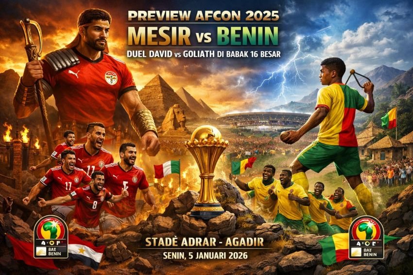 Preview AFCON 2025: Mesir vs Benin, Duel David vs Goliath di Babak 16 Besar