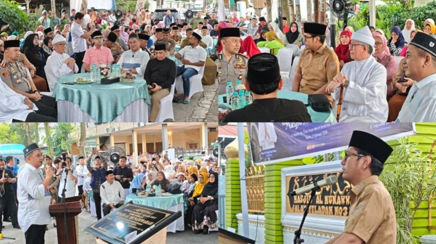 Wali Kota Resmikan Masjid Al-Munawwarah Teladan Barat, Nezar Djoeli : Penantian Puluhan Tahun