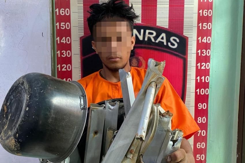 Petugas Amankan Pelaku Pencurian Peralatan Rumah Tangga di Pandan Tapteng