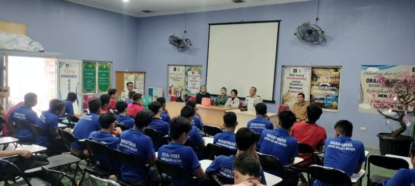 Sinergi Pendidikan Warga Binaan, Lapas Kelas I Medan Terima Kunjungan HKI dan Disdik