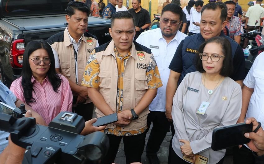 Sidak, Satgas Pangan Polri  Pastikan Harga Bahan Pokok Jelang Ramadhan Stabil