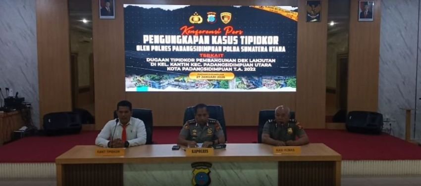 Penyidik Polres Padang Sidimpuan Tahan Kepala Dinas Tarukim dan Pejabat Pembuat Komitmen