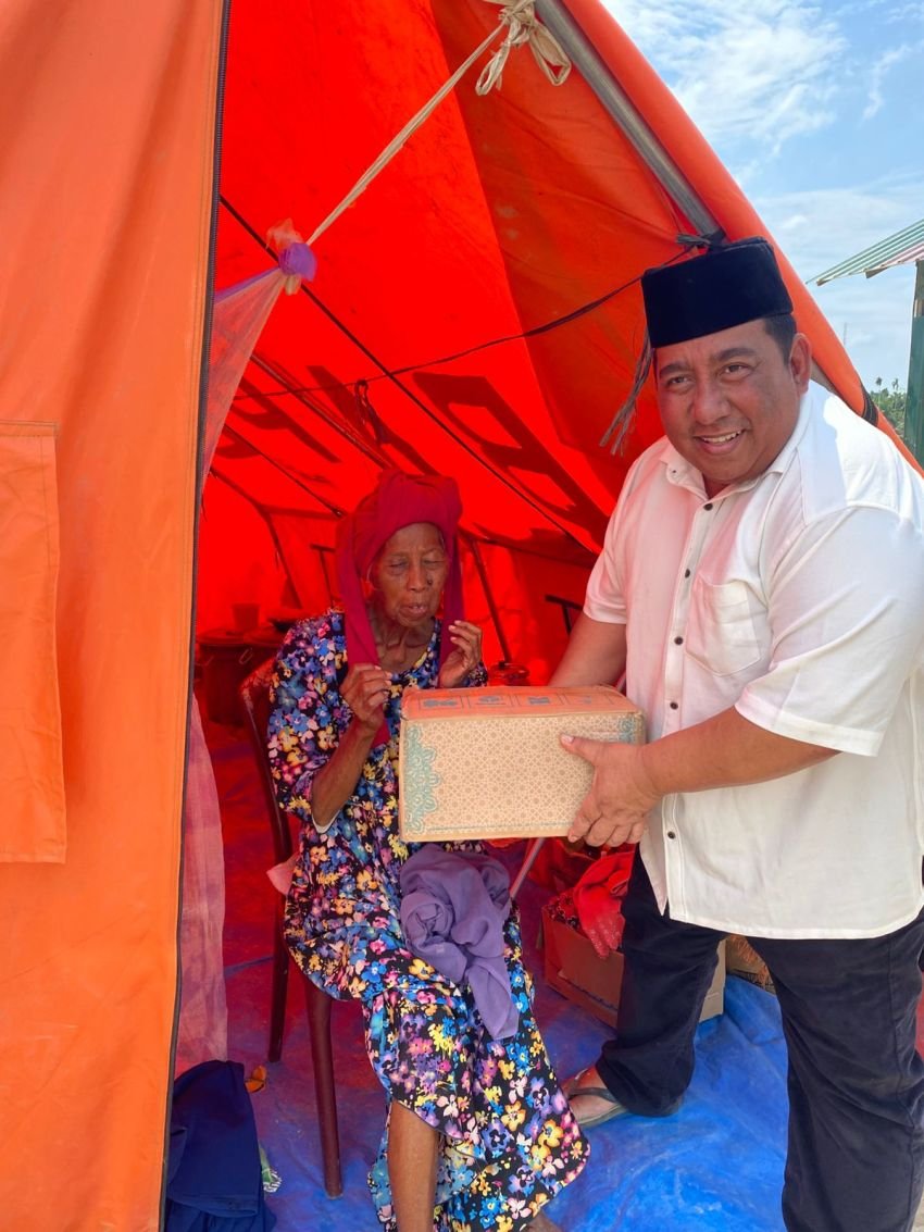 Korban Bencana Yang Telah Menerima Bantuan, Ketum AMPG Imbau Jangan Lagi Berada di Tenda Pengungsian
