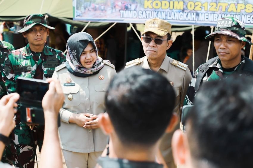 Wabup Madina Hadiri Pembukaan TMMD ke-127 Kodim 0212/TS di Sangkunur