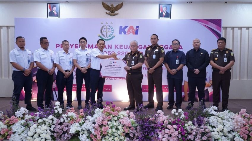 Kejati Sumut dan Kejari Medan Kembalikan Tiga Aset PT KAI senilai Rp55,85 M