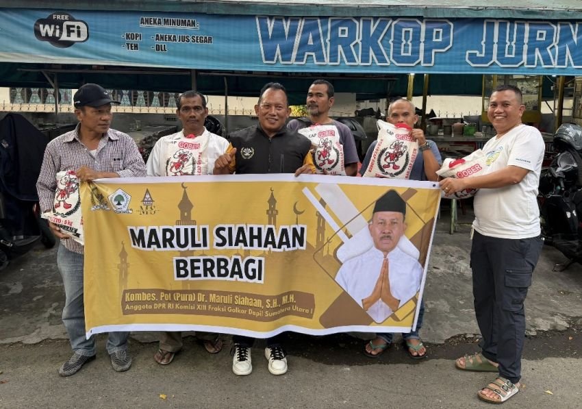 Maruli Siahaan Pererat Silaturahmi dengan Wartawan Lewat Bantuan Ramadhan