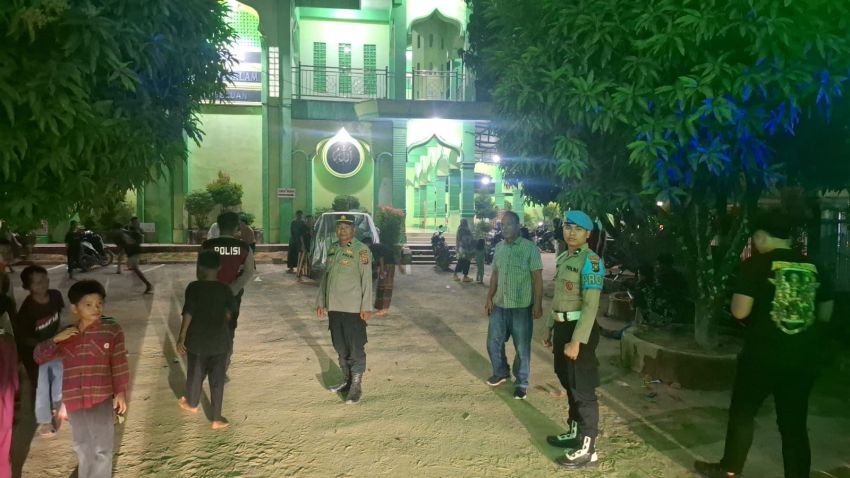 Pastikan Keamanan Ibadah Tarawih, Polres Tapanuli Tengah Intensifkan Patroli 'Blue Light'