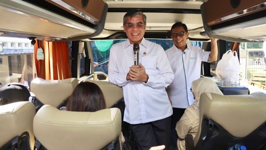 Lepas Mudik 1.431 Pekerja Panasonic, Menaker: Perusahaan Harus Memanusiakan Pekerja