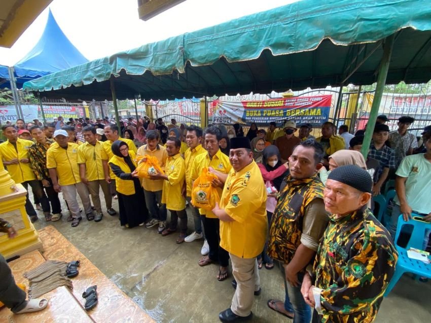 98 Hari Dampingi Warga Tamiang, PP AMPG Turunkan Bantuan Bingkisan Lebaran Ketum DPP Partai Golkar