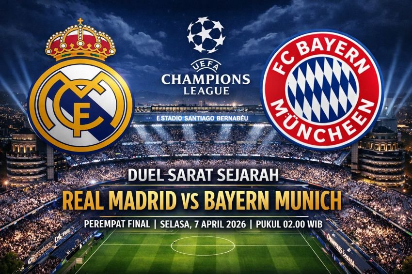 Real Madrid vs Bayern Munchen, Final Dini Liga Champions