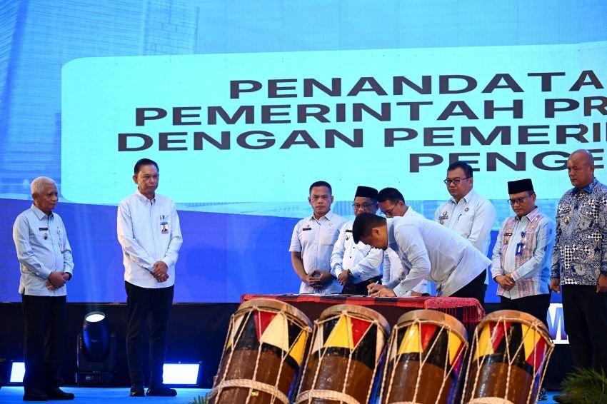 Perkuat Sinergi Daerah Jaga Stabilitas Harga, Gubsu Teken MoU Pengendalian Inflasi