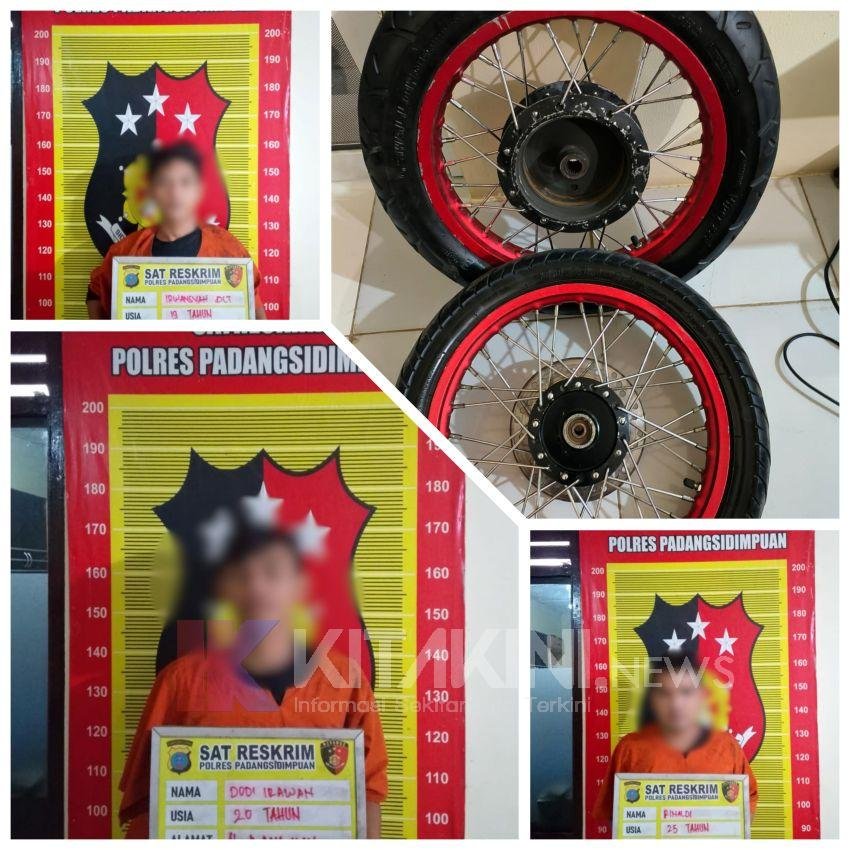 Polres Sidimpuan Ungkap Kasus Ranmor, Tiga Sekawan Diamankan