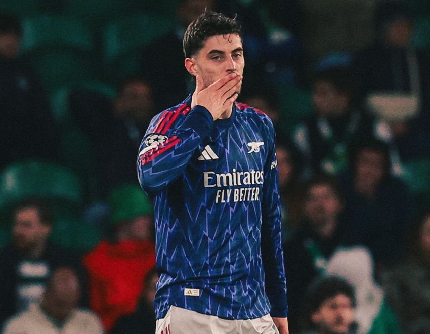 Gol Telat Havertz! Arsenal Curi Kemenangan Dramatis di Markas Sporting CP