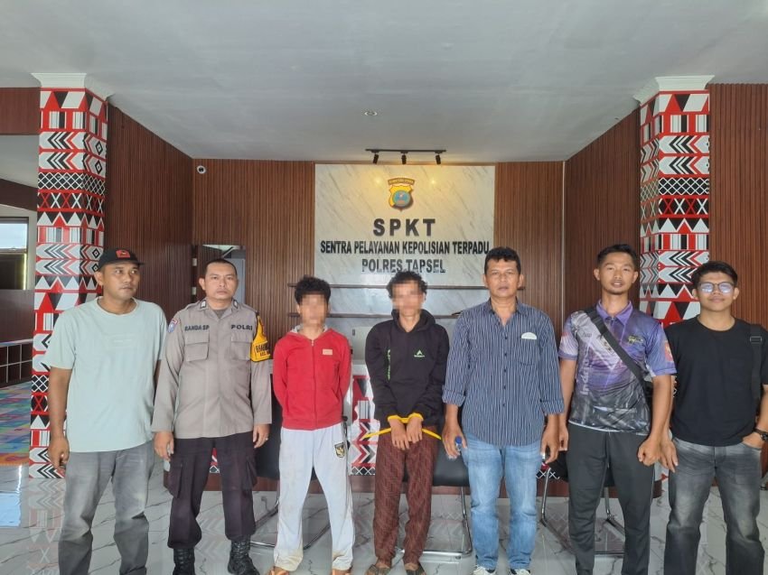 Dari CCTV, Polsek Batang Toru Amankan Dua Pencuri Handphone