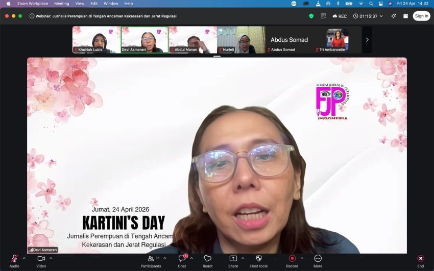 Diskusi Hari Kartini, FJPI Bahas Ancaman Kekerasan dan Pembatasan Kebebasan Pers Jurnalis Perempuan