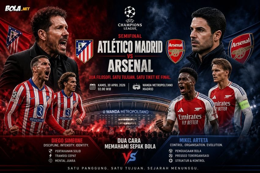 Siapa Lebih Tangguh? Atletico dan Arsenal Bertarung Sengit
