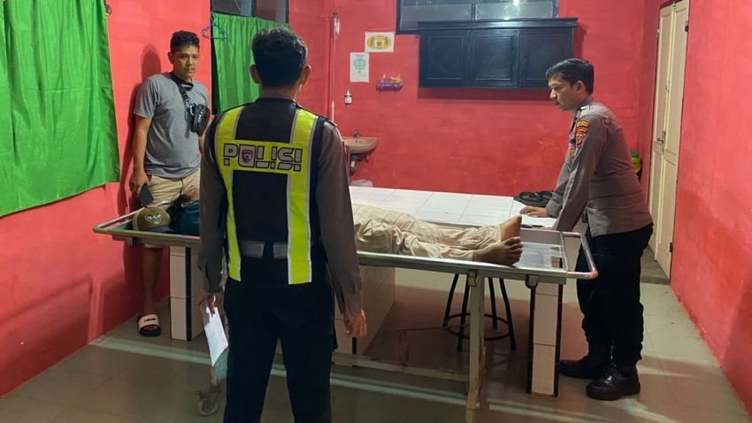 Seorang Pengendara di Padangsidimpuan, Hilang Kendali Hantam Badan Jalan dan Tewas
