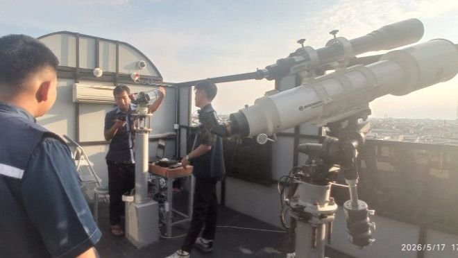 Pemantauan Hilal di OIF UMSU Terkendala Awan dan Kabut Tebal