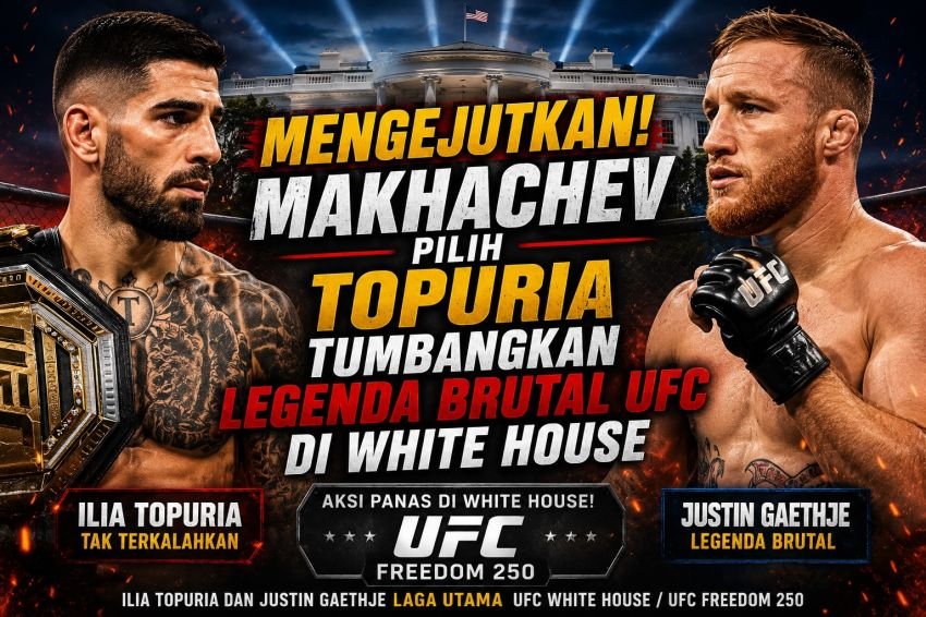 Mengejutkan! Makhachev Pilih Topuria Tumbangkan Legenda Brutal UFC di White House