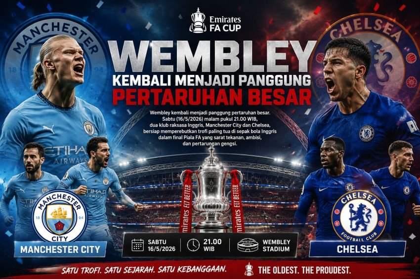 Final Piala FA 2026 City vs Chelsea: Pep Waspada, McFarlane Tak Gentar di Wembley