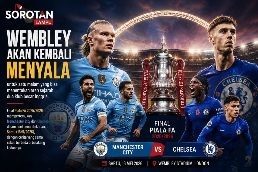 Final FA Cup Penuh Aroma Dendam, City dan Chelsea Siap Bentrok