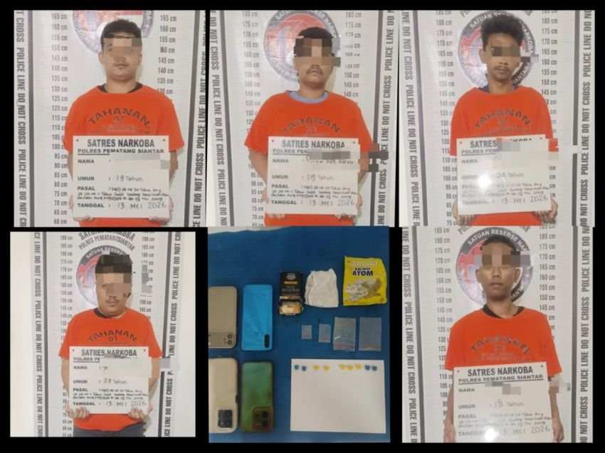 Polisi Amankan 9 Butir Ekstasi dari 5 Tersangka di Pematangsiantar