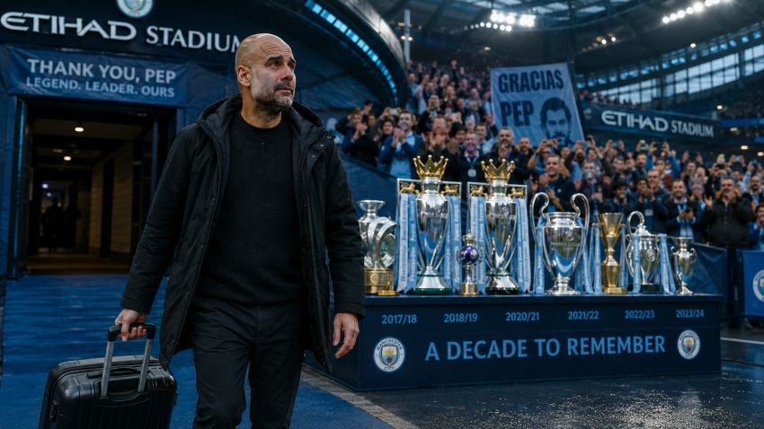 Pep Guardiola Pergi, Manchester City Abadikan Namanya di Etihad