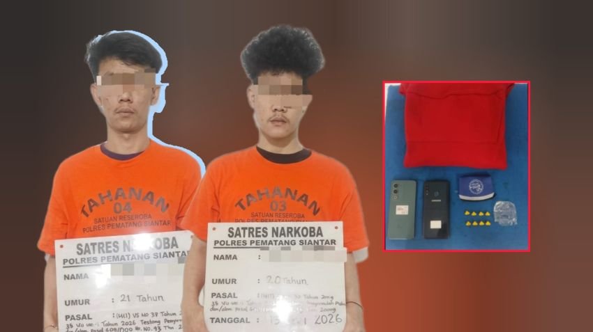 Polres Pematangsiantar Sita Delapan Butir Pil Ekstasi dari Dua Pemuda