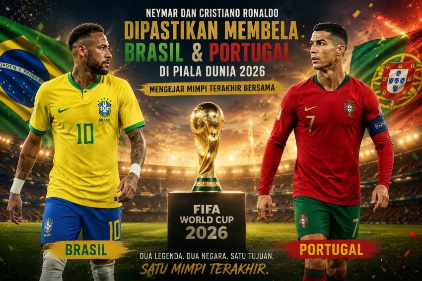 Neymar dan Ronaldo Siap Tuntaskan Misi Terakhir di Piala Dunia 2026