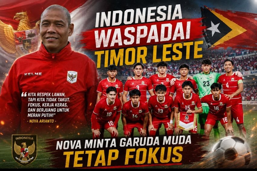 Indonesia Waspadai Timor Leste, Nova Minta Garuda Muda Tetap Fokus