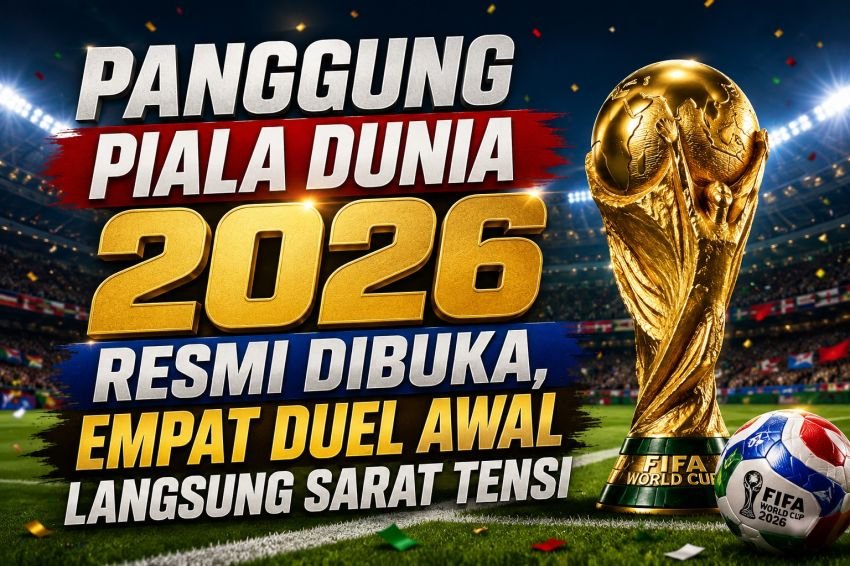 Panggung Piala Dunia 2026 Resmi Dibuka, Empat Duel Awal Langsung Sarat Tensi