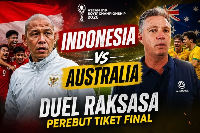 Indonesia vs Australia, Duel Raksasa Berebut Tiket Final